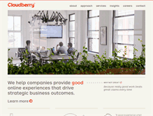 Tablet Screenshot of cloudberrycreative.com